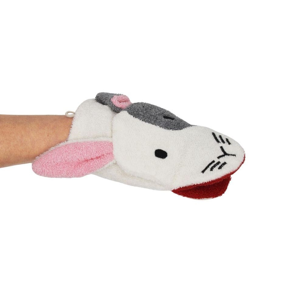 FURNIS Gant de toilette en coton BIO – Lapin – Image 3