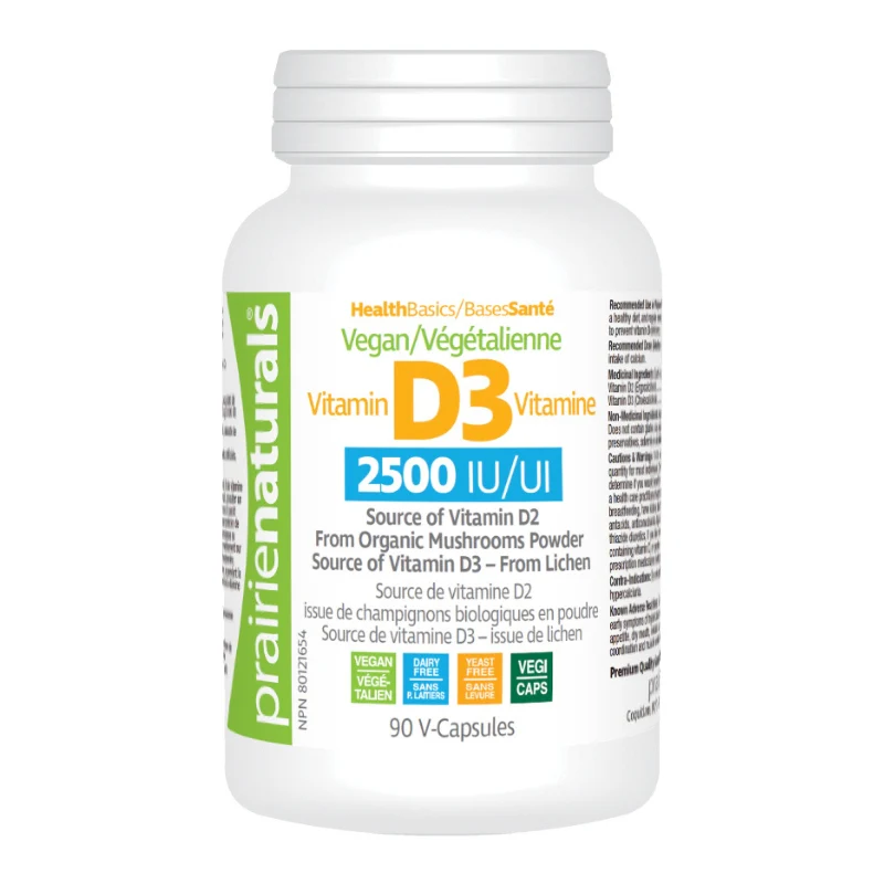 Vitamine D3 Végétalienne 2500 UI